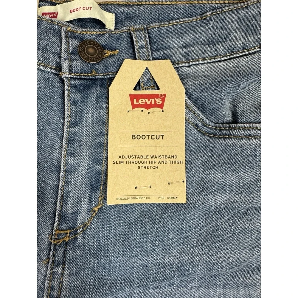 Girls Levi's Bootcut‎ Jeans Sz 10 Regular Fit Stretch Denim Blue – New With Tags